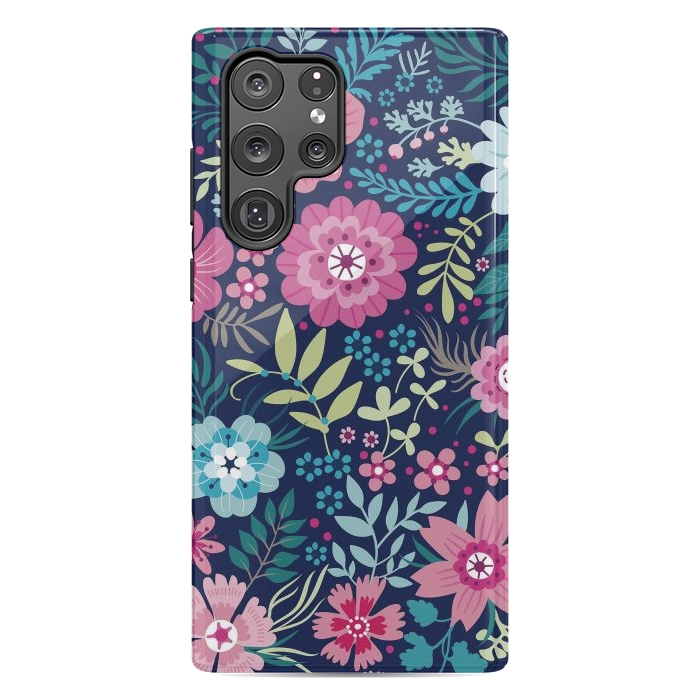 Galaxy S22 Ultra StrongFit Romancing Floral Design by ArtsCase