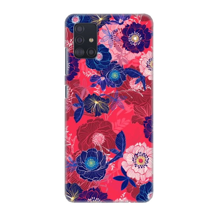 Galaxy A51 SlimFit Country Flowers in Red Sky por ArtsCase