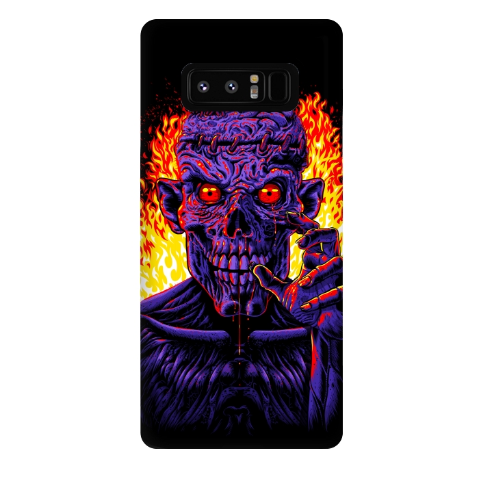Galaxy Note 8 StrongFit Zombie in flames by Alberto