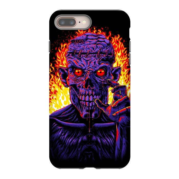 iPhone 8 plus StrongFit Zombie in flames by Alberto