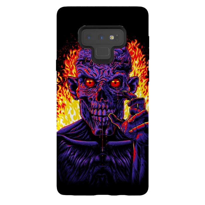 Galaxy Note 9 StrongFit Zombie in flames by Alberto