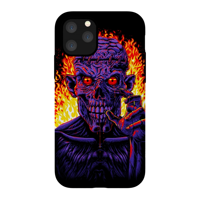 iPhone 11 Pro StrongFit Zombie in flames by Alberto