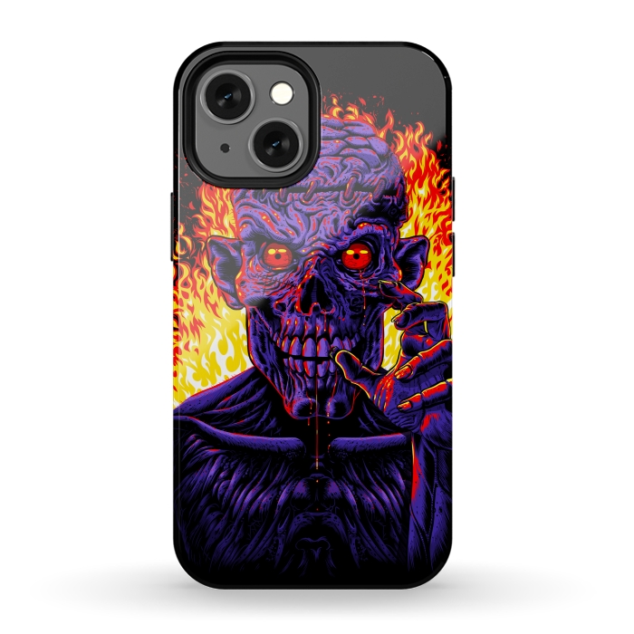 iPhone 12 mini StrongFit Zombie in flames by Alberto