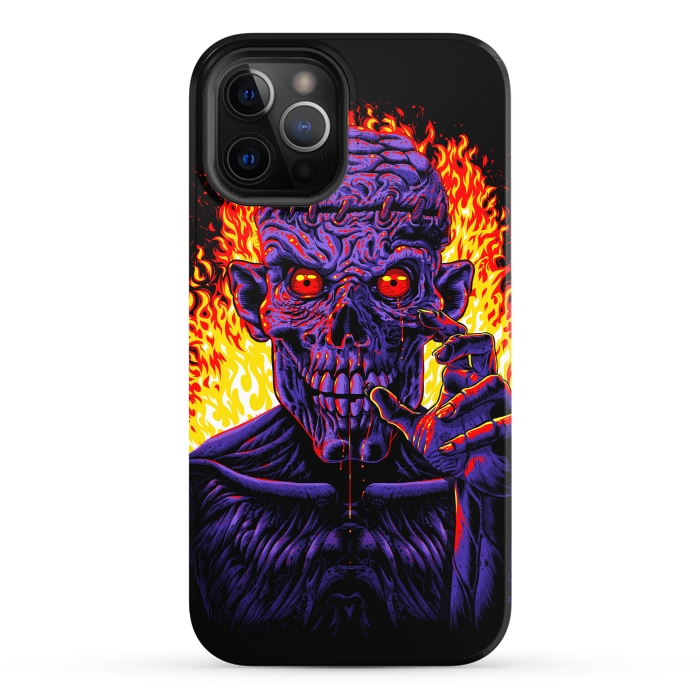 iPhone 12 Pro StrongFit Zombie in flames by Alberto