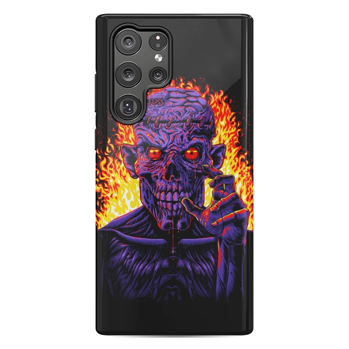 Galaxy S22 Ultra StrongFit Zombie in flames by Alberto