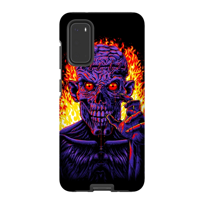 Galaxy S20 StrongFit Zombie in flames by Alberto