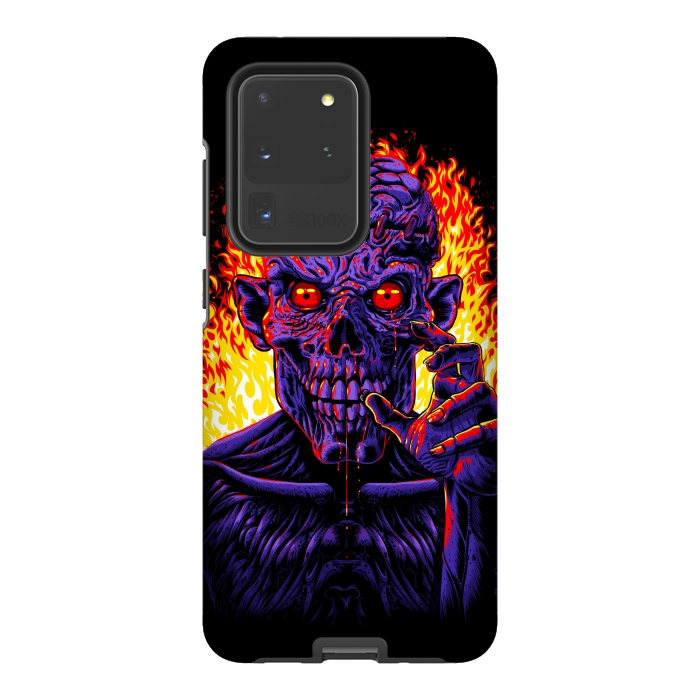 Galaxy S20 Ultra StrongFit Zombie in flames by Alberto