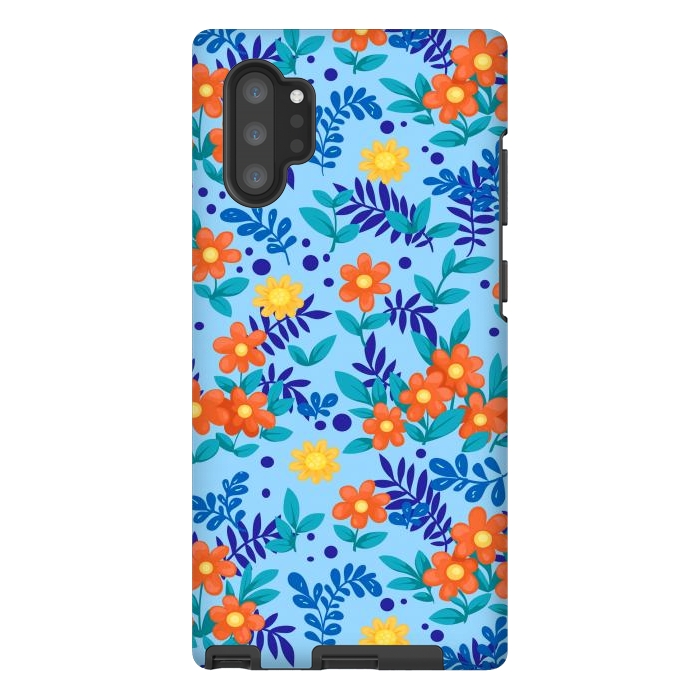 Galaxy Note 10 plus StrongFit Orange Jasmine by ArtsCase