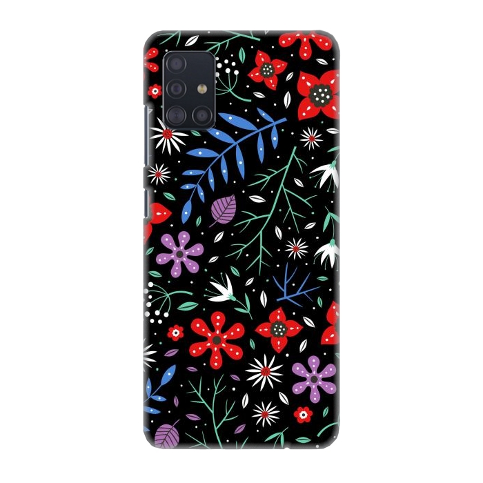 Galaxy A51 SlimFit Small Flower Patterns por ArtsCase