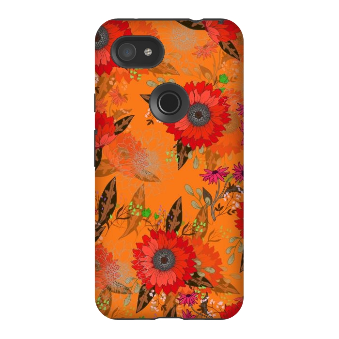 Pixel 3AXL StrongFit Sunflowers for October by ArtsCase
