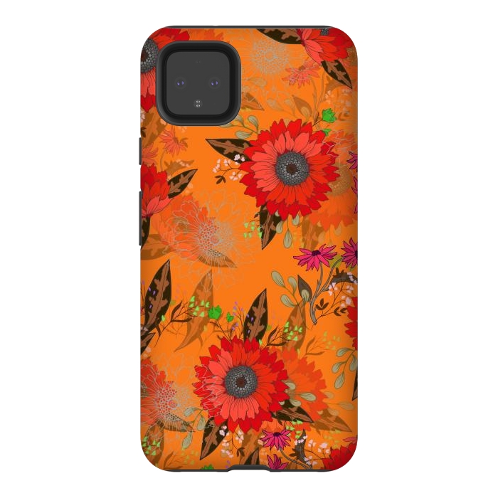 Pixel 4XL StrongFit Sunflowers for October by ArtsCase