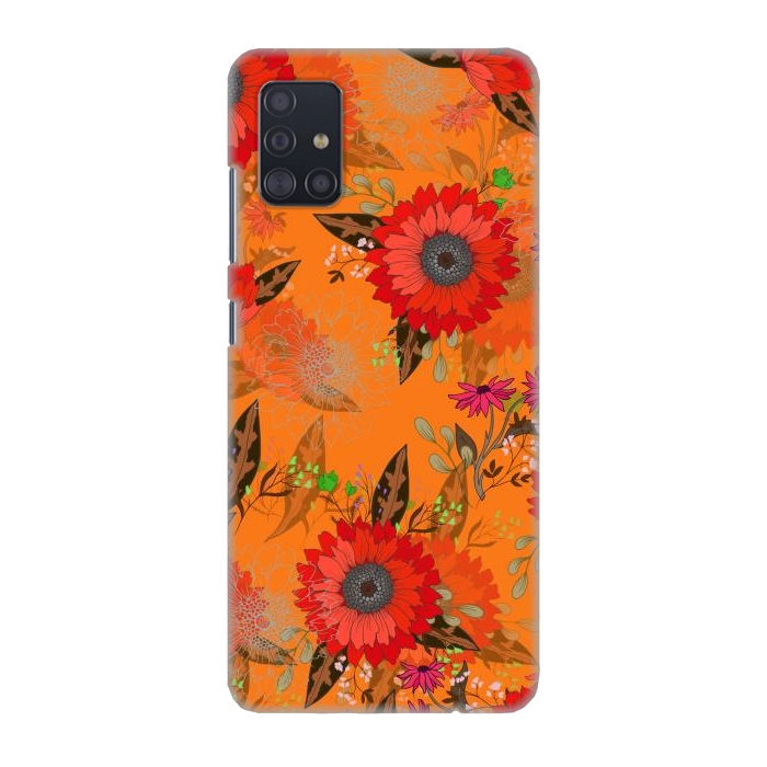 Galaxy A51 SlimFit Sunflowers for October por ArtsCase