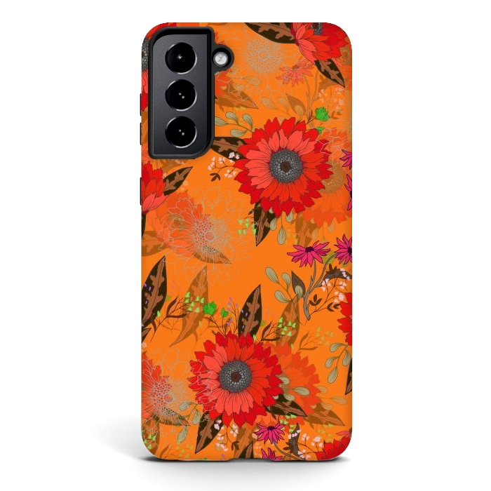 Galaxy S21 StrongFit Sunflowers for October by ArtsCase
