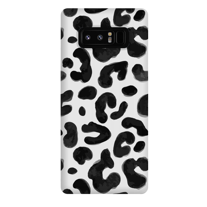Galaxy Note 8 StrongFit Black Animal Print by ArtsCase
