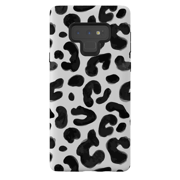 Galaxy Note 9 StrongFit Black Animal Print by ArtsCase
