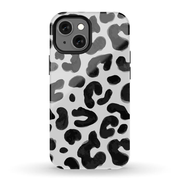 iPhone 12 mini StrongFit Black Animal Print by ArtsCase