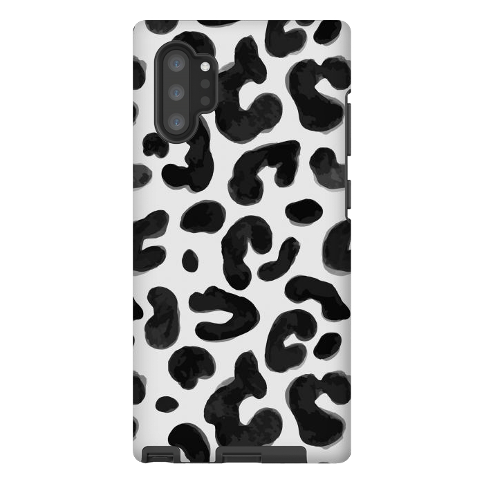 Galaxy Note 10 plus StrongFit Black Animal Print by ArtsCase