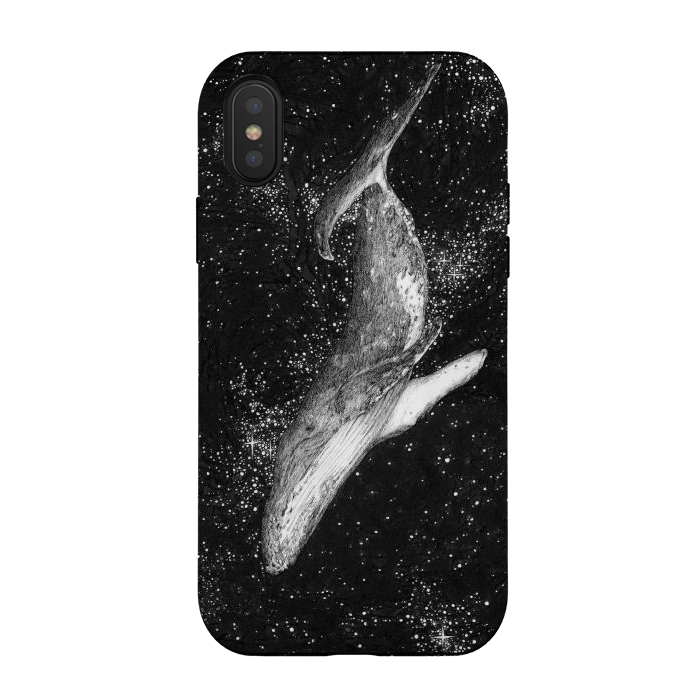 iPhone Xs / X StrongFit Magic Ocean Whale by ECMazur 