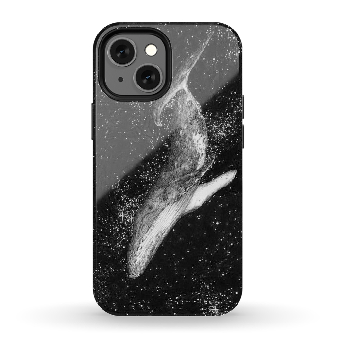 iPhone 13 mini StrongFit Magic Ocean Whale by ECMazur 