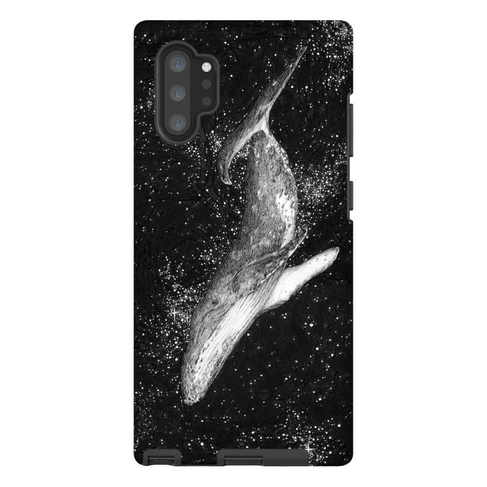Galaxy Note 10 plus StrongFit Magic Ocean Whale by ECMazur 