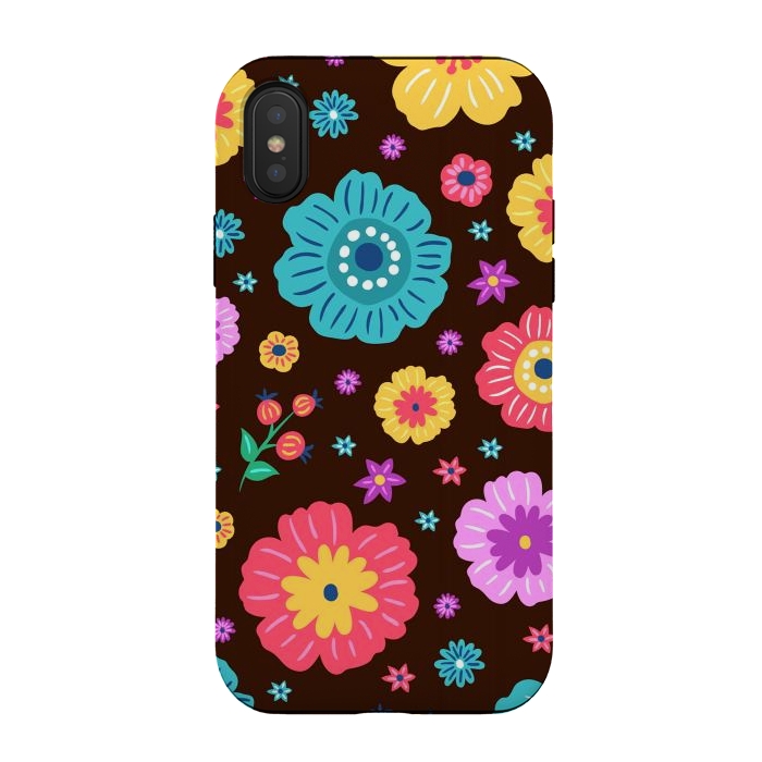 iPhone Xs / X StrongFit Floral Design 000 by ArtsCase