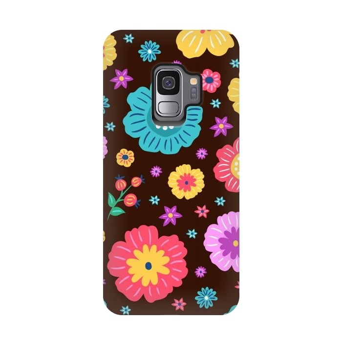 Galaxy S9 StrongFit Floral Design 000 by ArtsCase