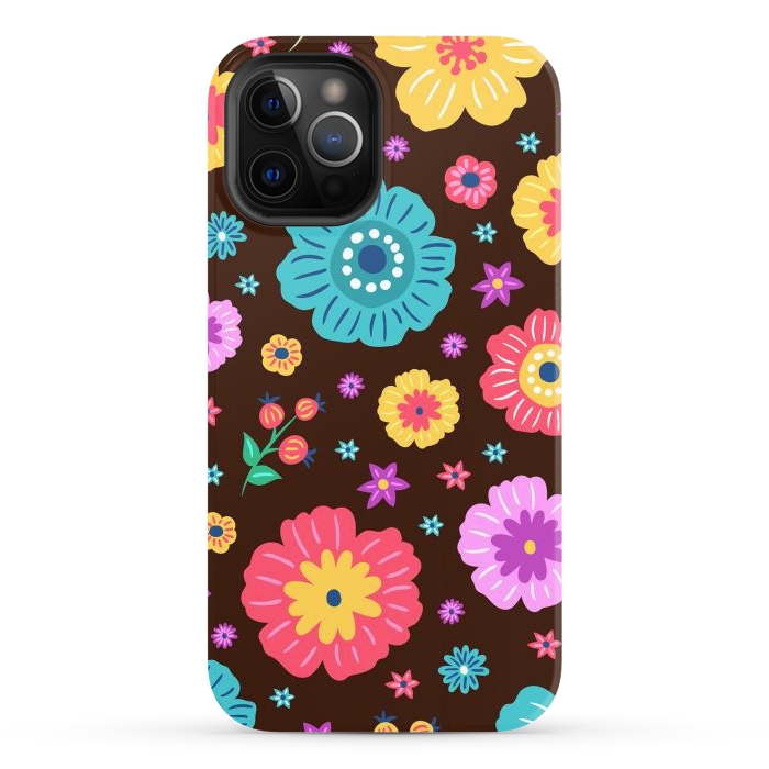 iPhone 12 Pro StrongFit Floral Design 000 by ArtsCase