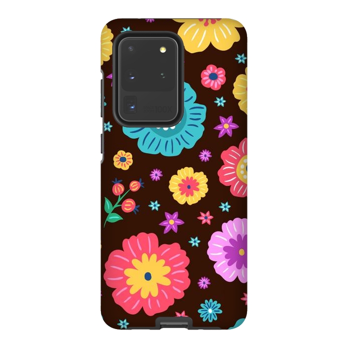 Galaxy S20 Ultra StrongFit Floral Design 000 by ArtsCase