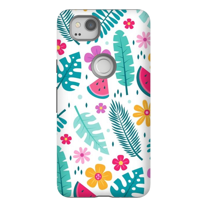 Pixel 2 StrongFit Fun Tropical Design  by ArtsCase