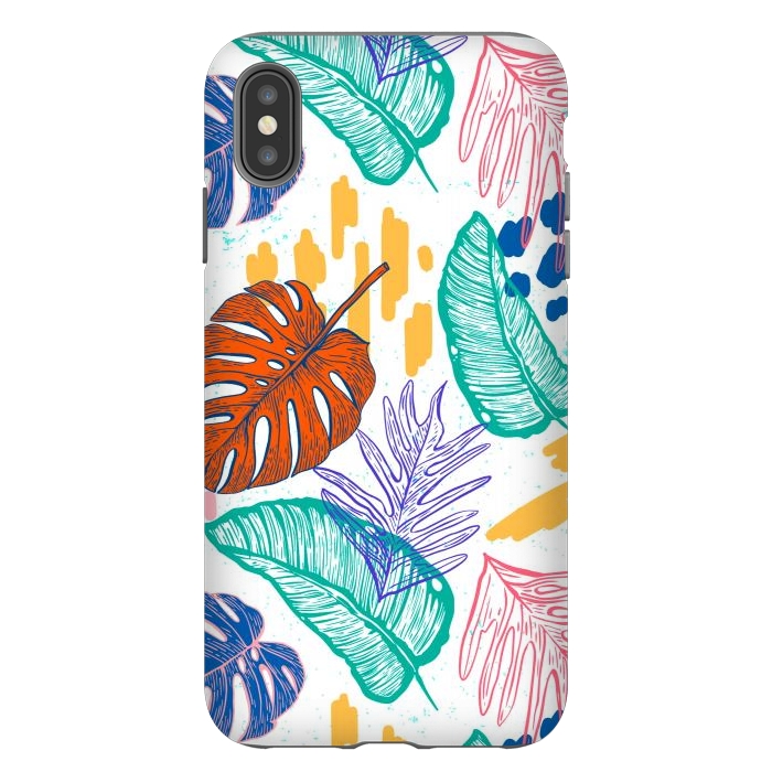 iPhone Xs Max StrongFit Monstera Leaves by ArtsCase