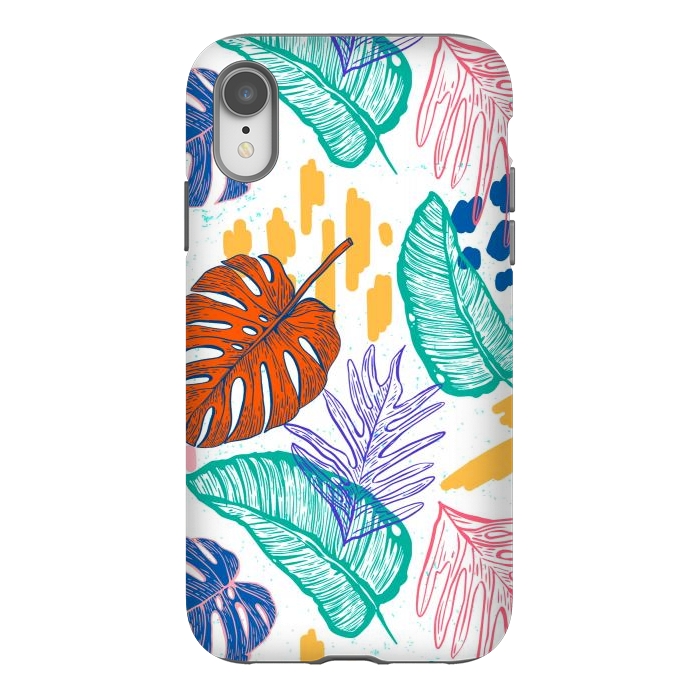 iPhone Xr StrongFit Monstera Leaves by ArtsCase