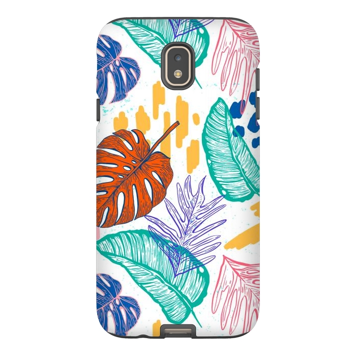 Galaxy J7 StrongFit Monstera Leaves by ArtsCase