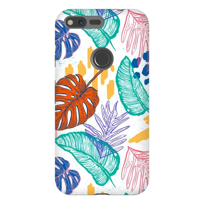 Pixel XL StrongFit Monstera Leaves by ArtsCase