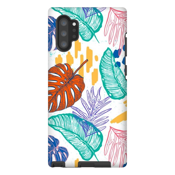 Galaxy Note 10 plus StrongFit Monstera Leaves by ArtsCase