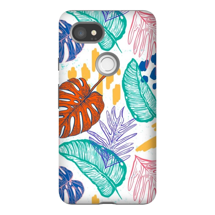 Pixel 2XL StrongFit Monstera Leaves by ArtsCase