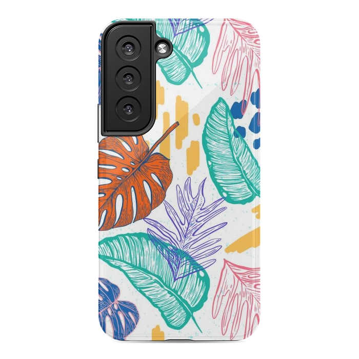 Galaxy S22 StrongFit Monstera Leaves by ArtsCase