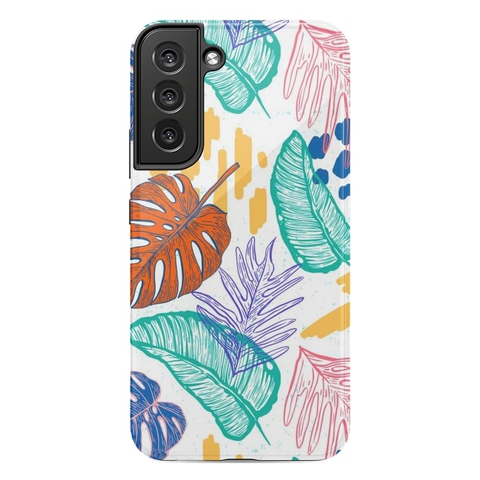 Galaxy S22 plus StrongFit Monstera Leaves by ArtsCase