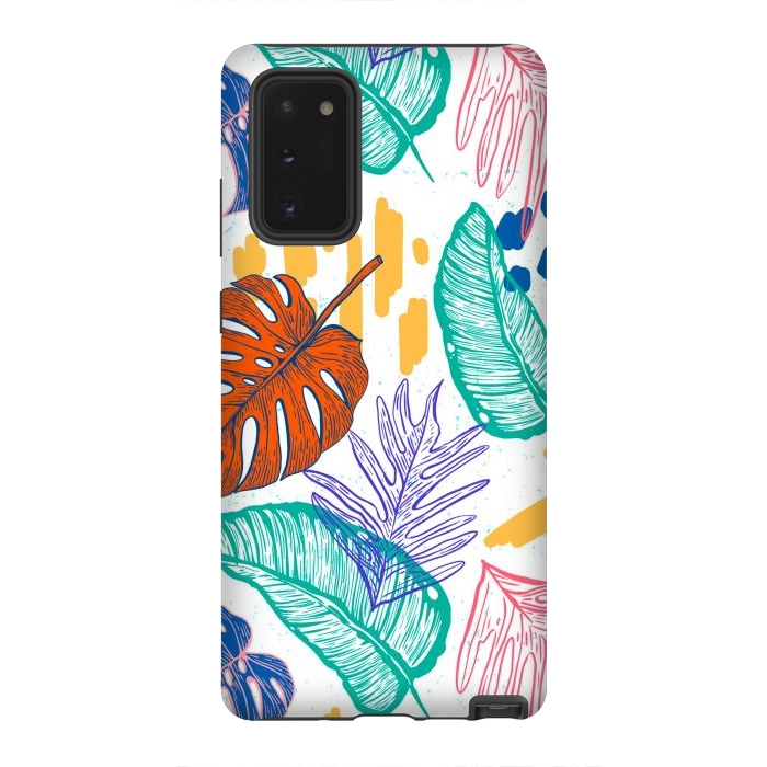 Galaxy Note 20 StrongFit Monstera Leaves by ArtsCase