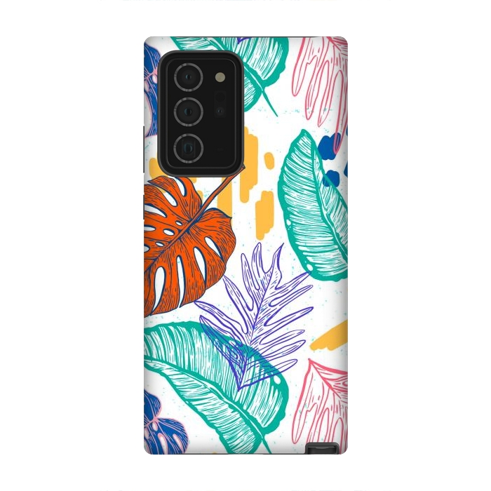 Galaxy Note 20 Ultra StrongFit Monstera Leaves by ArtsCase
