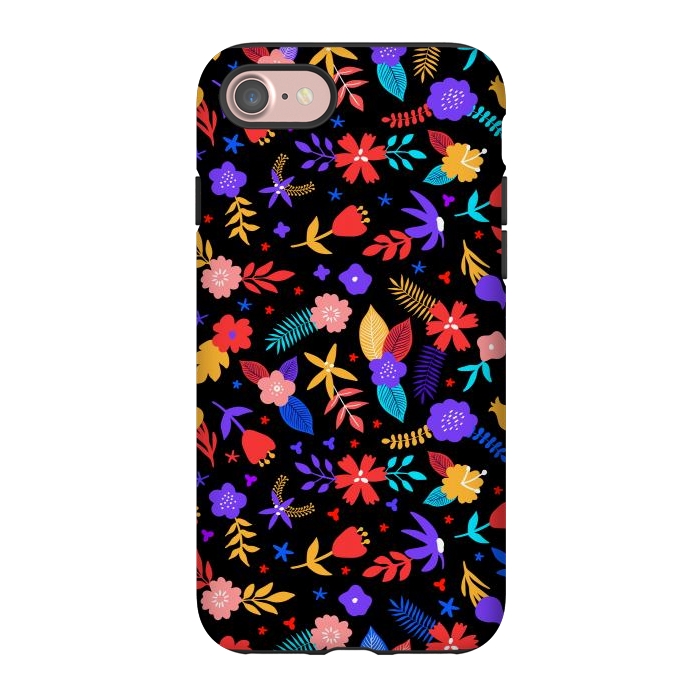 iPhone 7 StrongFit Multicoulored Floral Design by ArtsCase