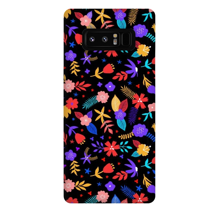 Galaxy Note 8 StrongFit Multicoulored Floral Design by ArtsCase