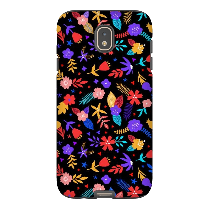 Galaxy J7 StrongFit Multicoulored Floral Design by ArtsCase