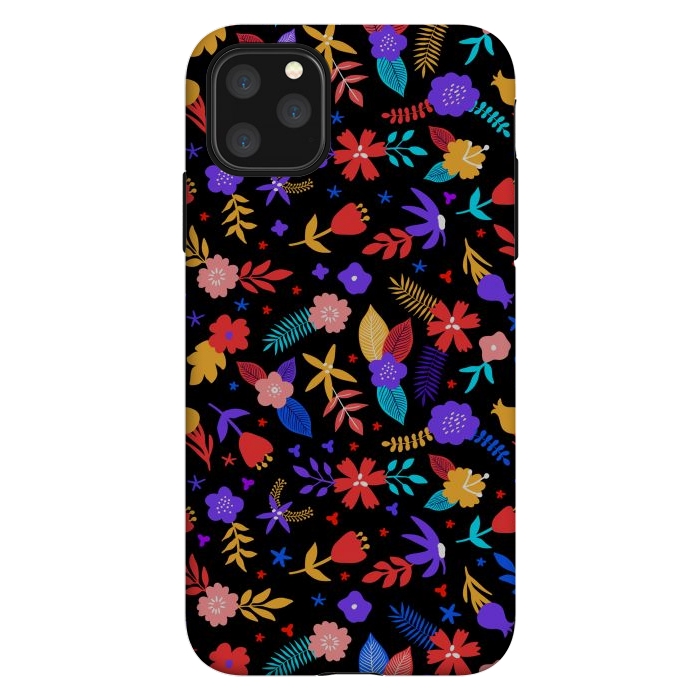 iPhone 11 Pro Max StrongFit Multicoulored Floral Design by ArtsCase