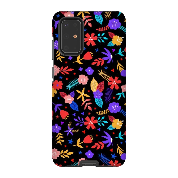 Galaxy S20 Plus StrongFit Multicoulored Floral Design by ArtsCase