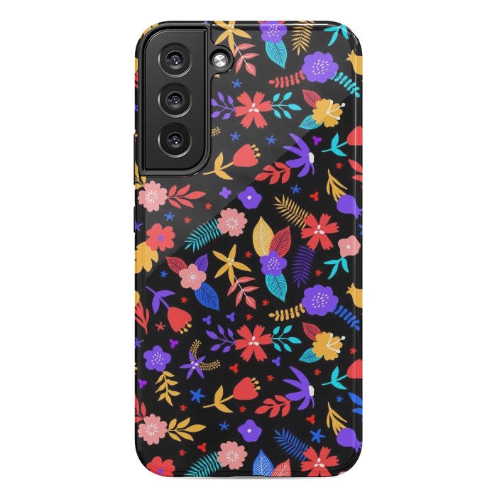 Galaxy S22 plus StrongFit Multicoulored Floral Design by ArtsCase