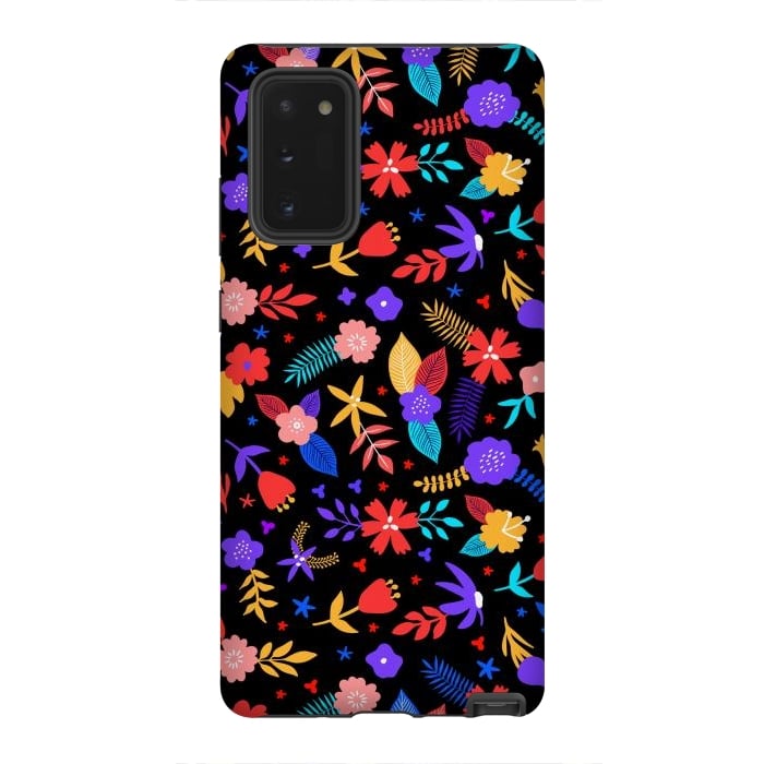 Galaxy Note 20 StrongFit Multicoulored Floral Design by ArtsCase