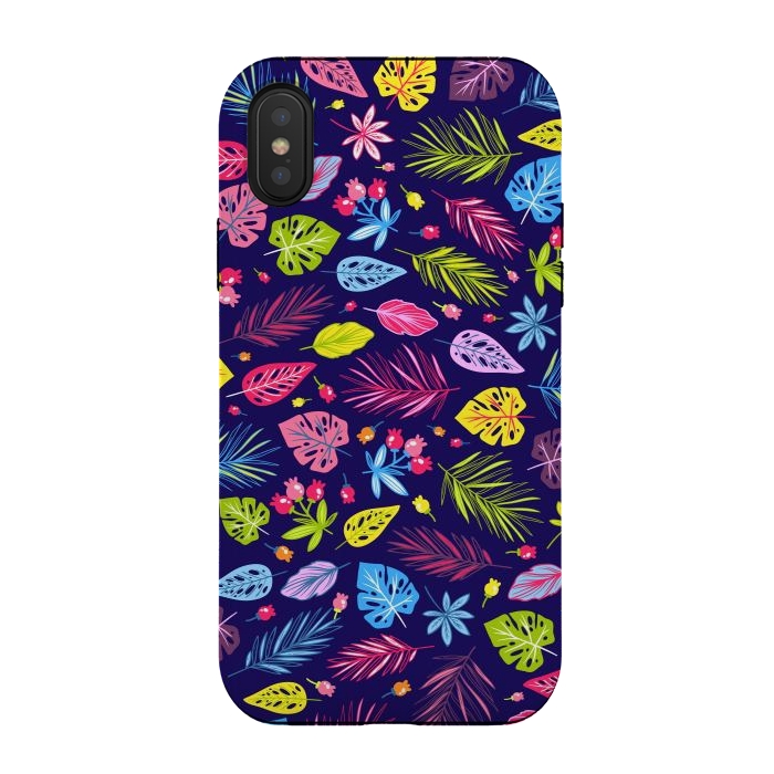 iPhone Xs / X StrongFit Summer Coulored Floral Design by ArtsCase