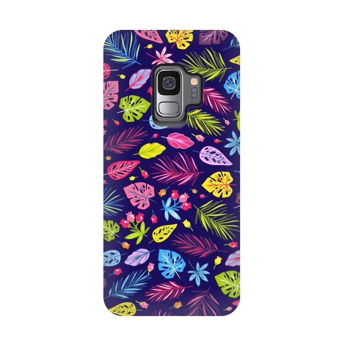 Galaxy S9 StrongFit Summer Coulored Floral Design by ArtsCase