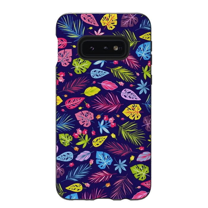 Galaxy S10e StrongFit Summer Coulored Floral Design by ArtsCase