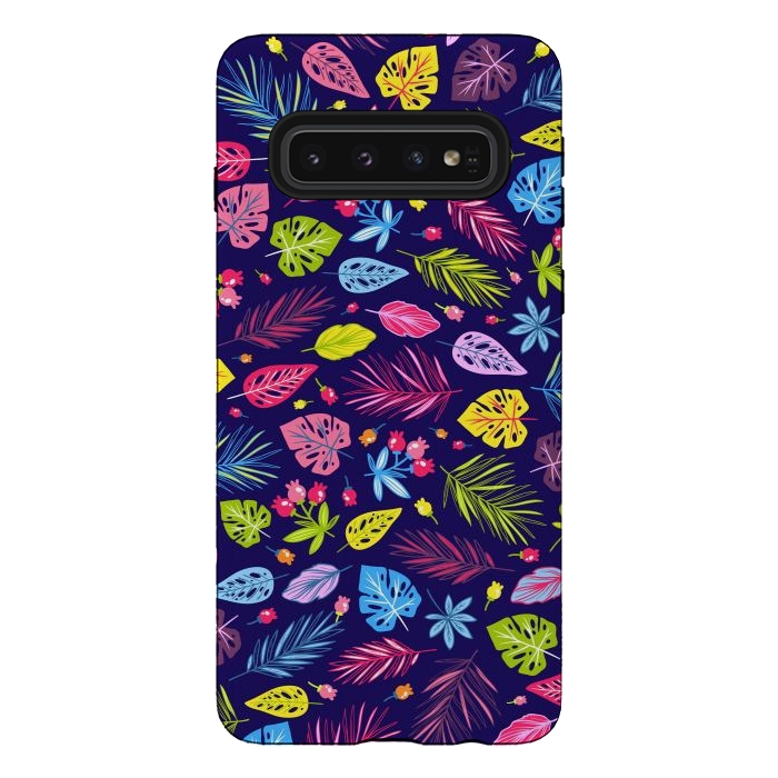 Galaxy S10 StrongFit Summer Coulored Floral Design by ArtsCase